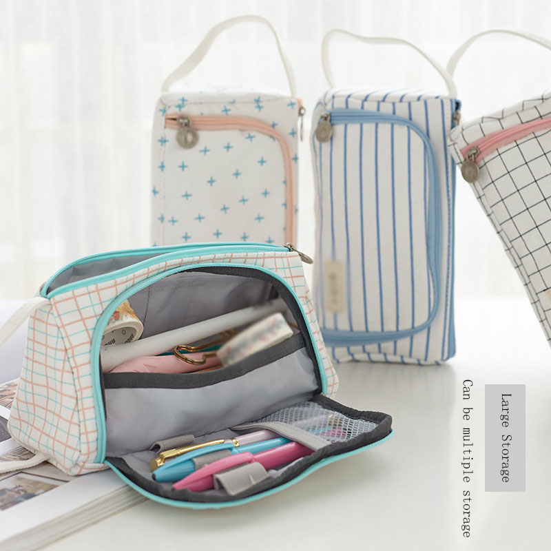 Zipper pencil case box bag for school use