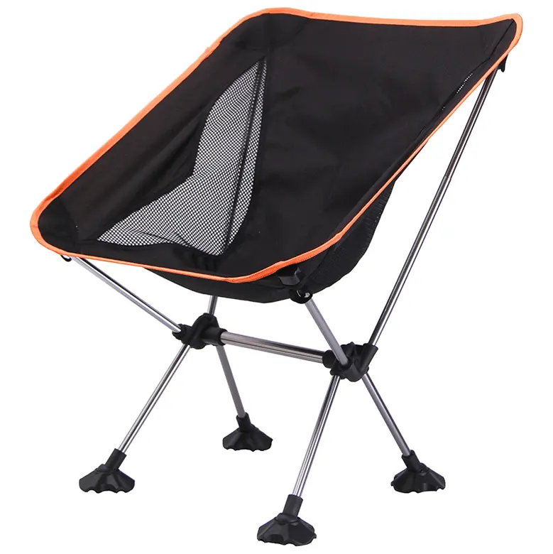 Outdoor Ultralight Portable compact camp lawn chair folding with Anti-Sinking Wide Feet