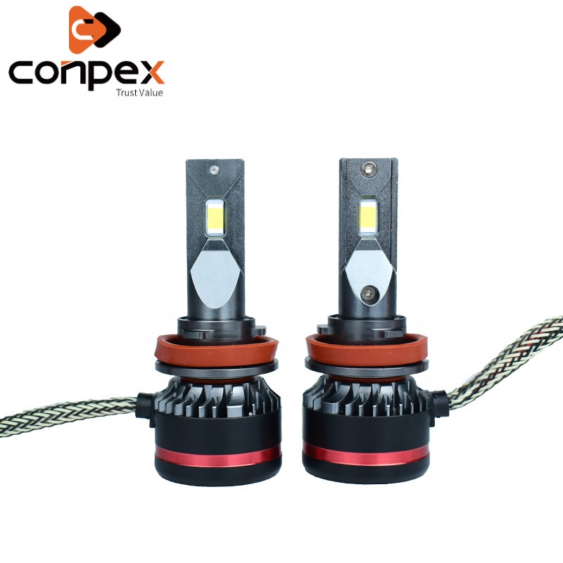 Conpex Oem светодиодные Автомобильные фары, водонепроницаемые, Plug And Play, маленький размер, 12 В, высокая мощность, 45 Вт, M8, H11, Csp, светодиодные фары с декодером