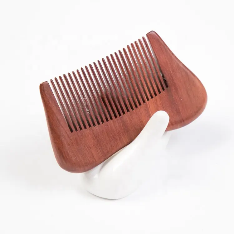 Mens Comb High Quality Custom Logo Handmade Phoebe Wood Men's Beard Comb