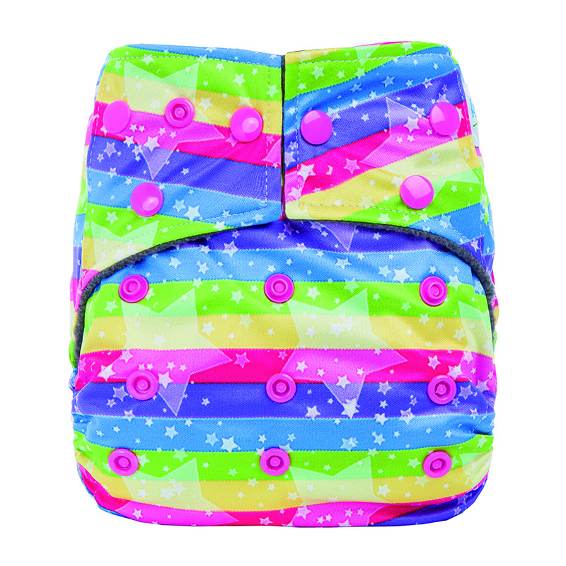 Wholesale Washable Cloth Diaper New Born Reusable AIO Cotton Super Soft Cloth Diapers