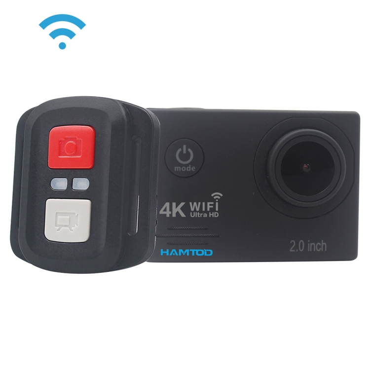 HAMTOD HF60 Pro UHD 4K WiFi 16.0MP 2.0 inch LCD Screen Waterproof Case Remote Control Sport Camera