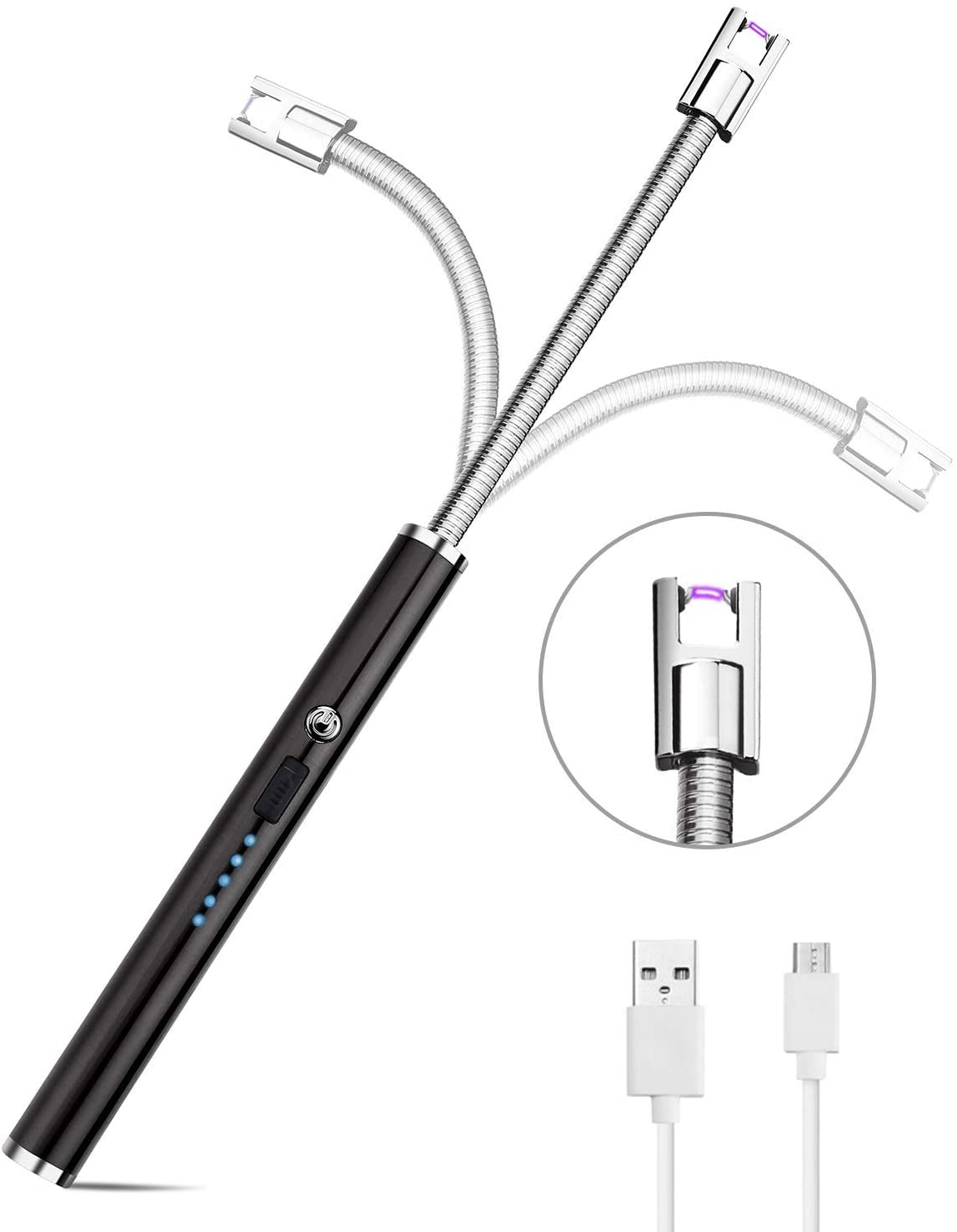 Electric Arc Lighter-Electronic Candle Long Lighter with Flex Long Ignite Neck