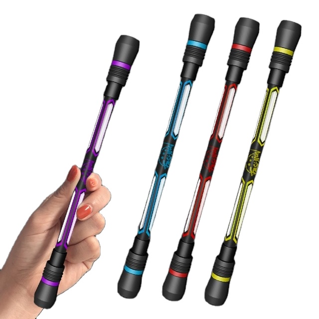 Creative New Spinner Toy Adult Kids Antistress Spinning Pen Plastic black water-based pen Reliever Stress student stationery