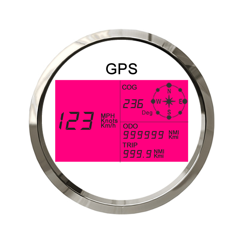 85 мм Цифровой GPS Спидометр Инструмент для машине мотоцикле лодке узлов