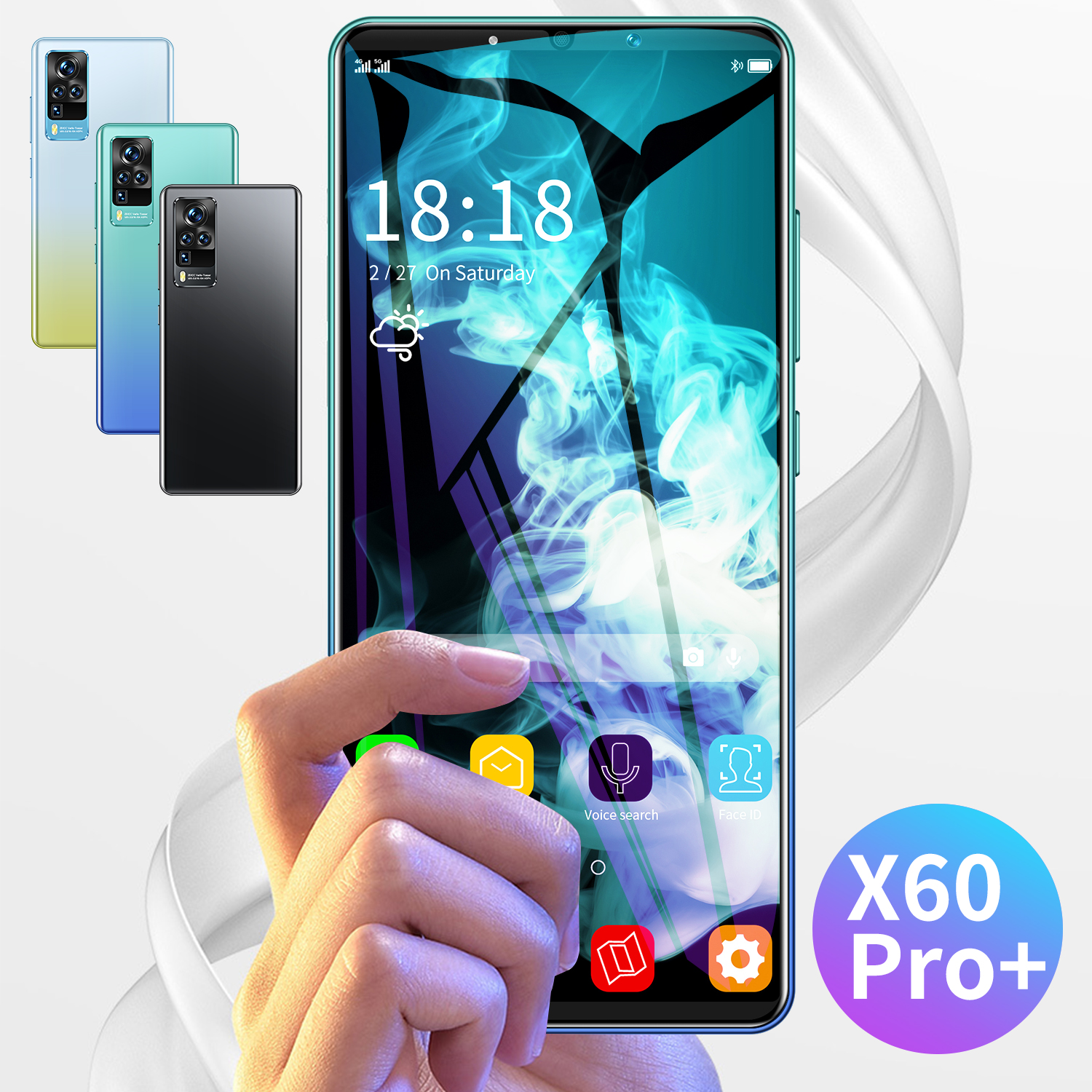 X60 pro + разблокированный смартфон дешевый OEM Смартфон Android 4G сетевые смартфоны со сканером отпечатка пальца 4G 5G