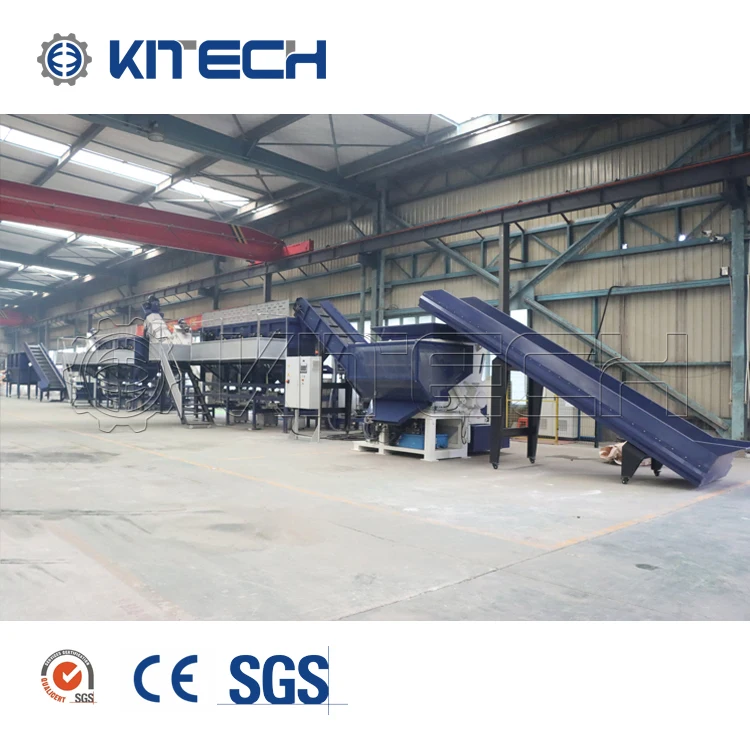 PP PE HDPE ABS Grinder Plastic Washing Recycle Line
