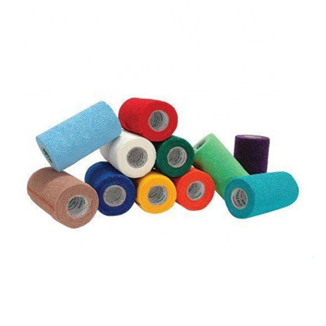 Non Woven Material Elastic Cohesive Bandage For Animal Protection Use