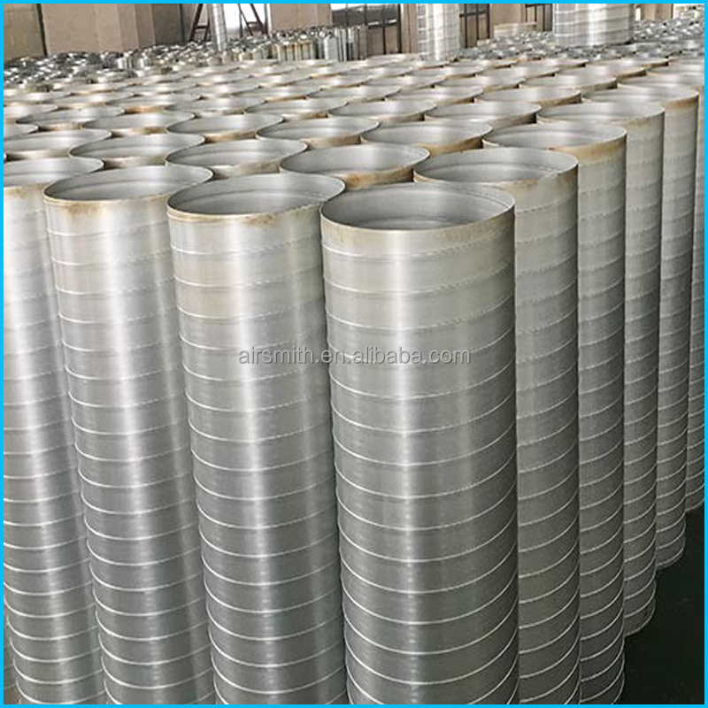 Galvanized air duct spiral air pipe Ventilation pipe for industrial use DN100-DN1000
