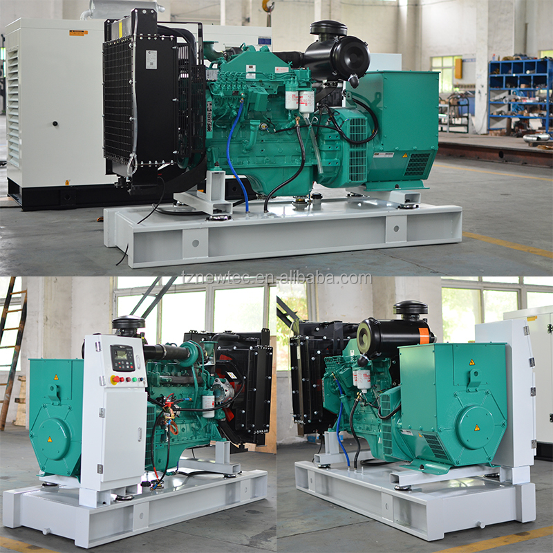 Silent enclosed Industrial power plant 80kw 100kw 100kva 125kva diesel generator powered by Cummins engine
