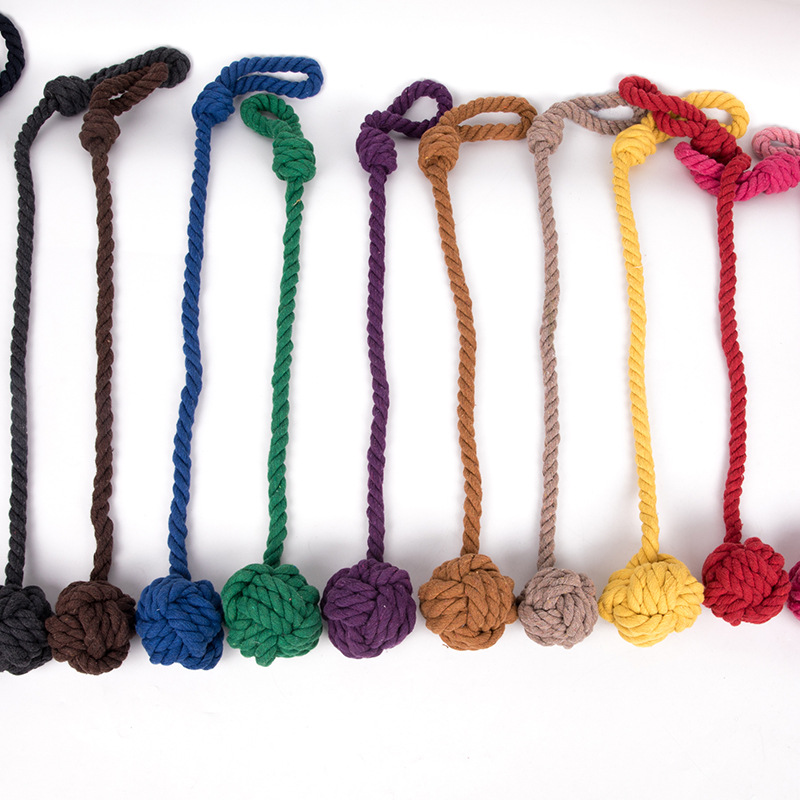 Creative cotton single ball straps curtain tieback tassel
