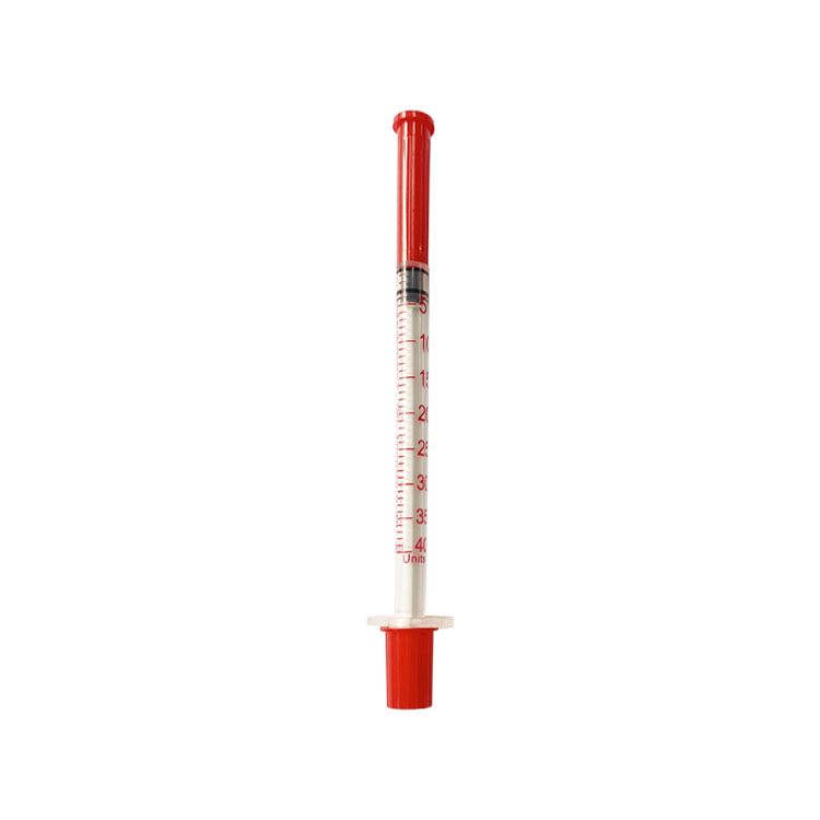 Disposable Medical 26g 29g 30g 31g Insulin Syringe with Fixed Needle