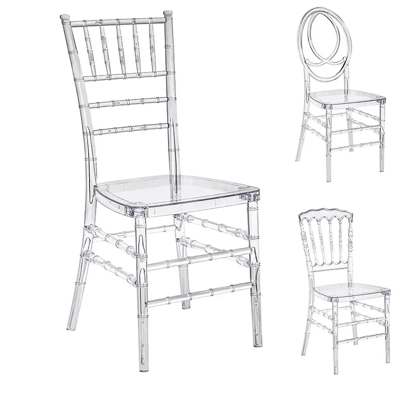 Outdoor Wedding Event Party Hotel Banquet Acrylic Clear Napoleon Chair