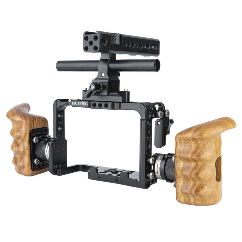 Набор Niceyrig для камеры с деревянной рукояткой для Sony A7RIV /A1 /A7RIII /A9 /A7MIII /A7RII /A7SII /A7III/A7II
