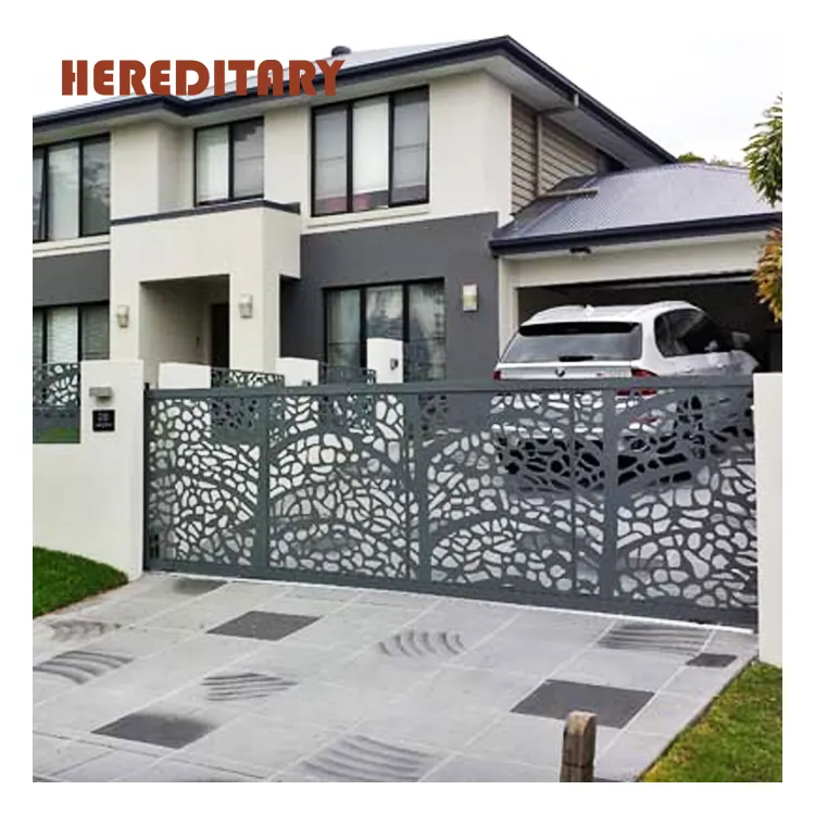 House used security driveway sliding gate cnc design for main gate