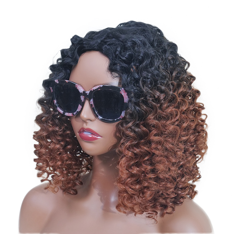 Best Selling Afro Small kinky afro curly short Wig Wholesale Brazilian Virgin Curly Human Hair Extension For Black Women