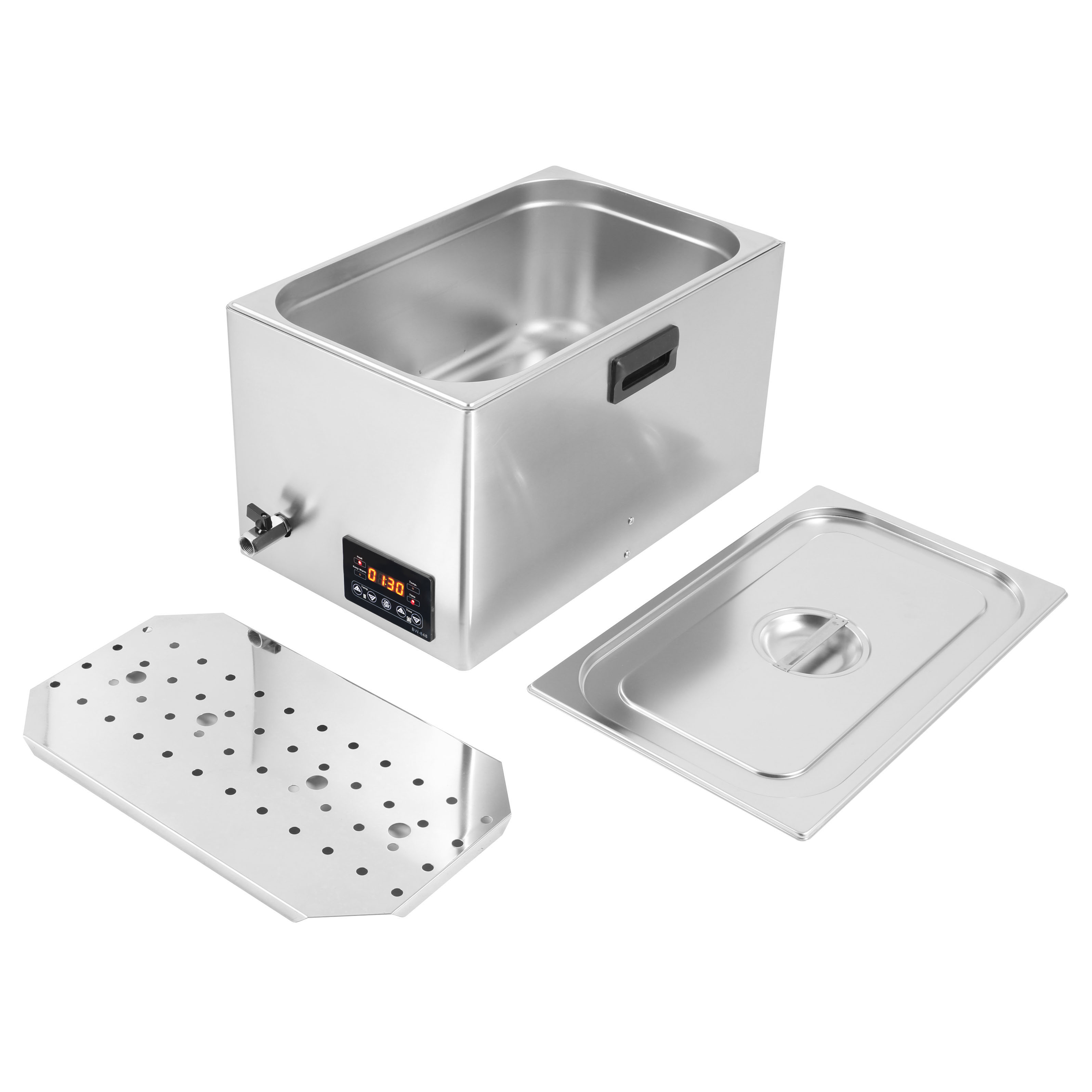 Машина из нержавеющей стали, портативный циркулятор Sous-Vide с полноразмерной силиконовой крышкой