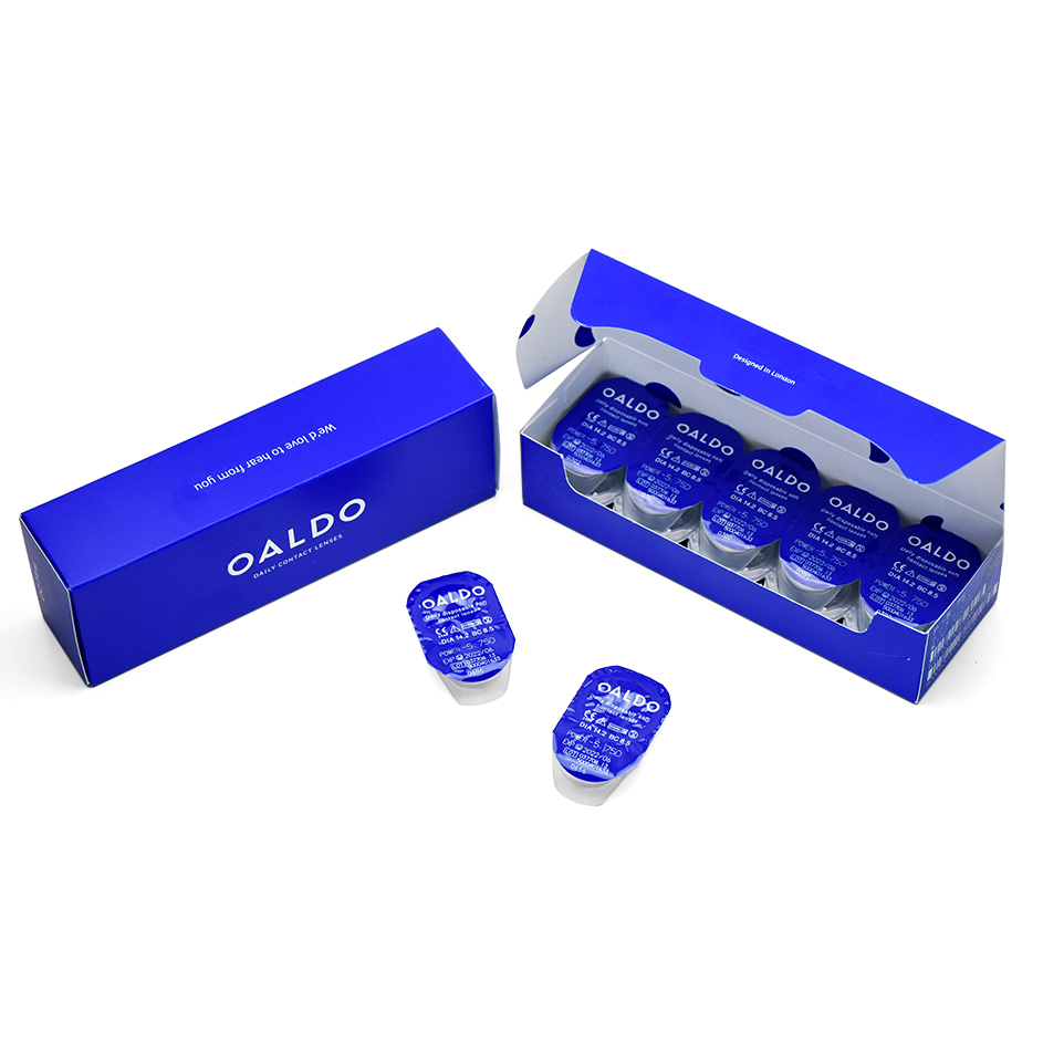New Eco-friendly Custom Design Paper Packaging Contact Lens Boxes High-end Lenses Paper Box