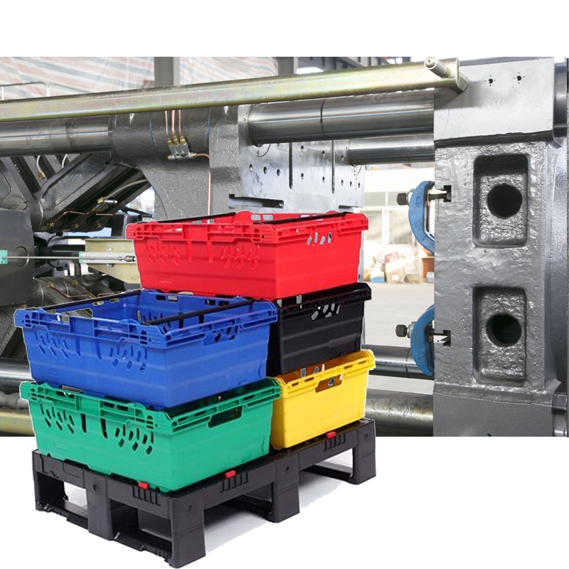 Reusable Foldable Wine Beverage Bottle Crate Manufacturer Stocking Container Producing Injection Moulding Machine