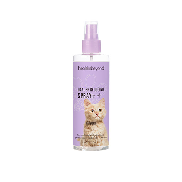 health&beyond Private label 8oz dander reducing spray for pets