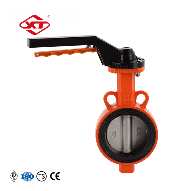 customizable Wafer butterfly valve D71W-16P DN40 CF8 Xintai Brand Made in China