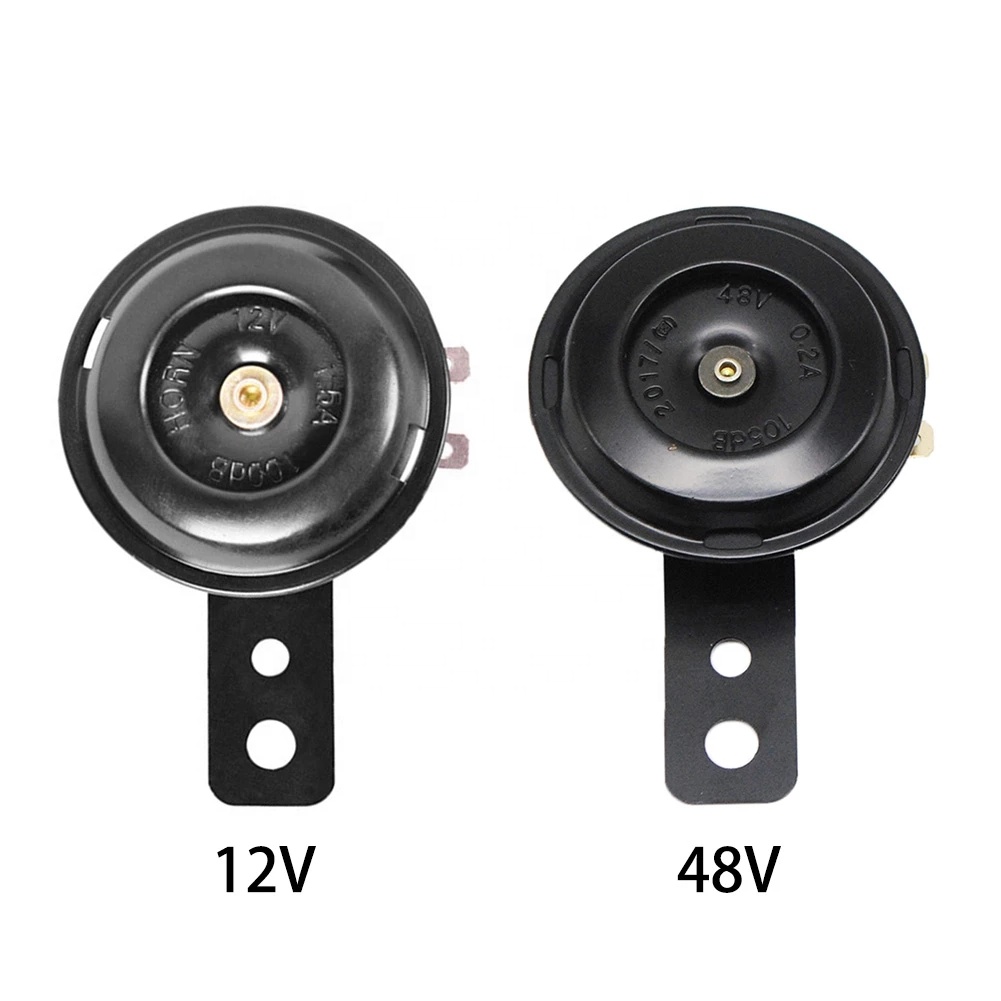 Universal 12v 48v 1.5 A Loud Motorcycle Horn Scotter Bracket For 105 DB Motorcycle Electric Car Tricycle Electric Bike Loud Horn