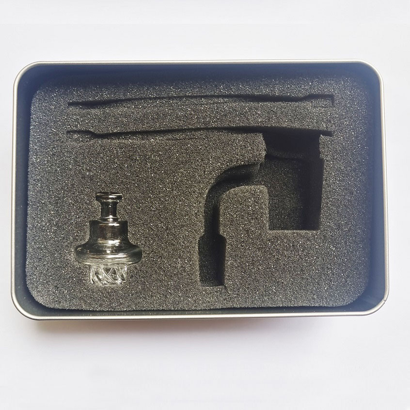 High quality different designs quartz bubble cap glass filter tube package box