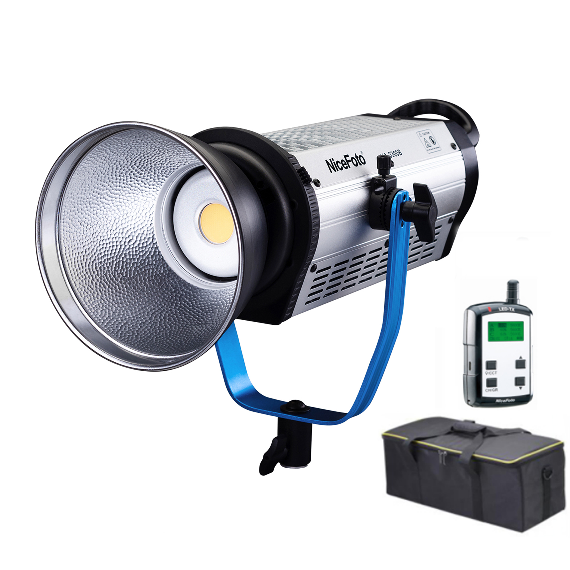 NiceFoto HA-3300B 330W COB LED видео свет 5500 дневной свет 65200lux @ 1m Bowens Mount,CRI & TLCI96 с 2,4G 16 каналов