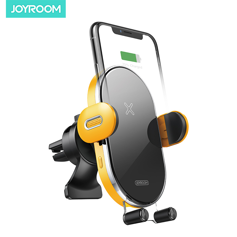 Joyroom air outlet инфракрасный индукционный qi автомобильный телефон Беспроводное зарядное устройство автомобильное крепление для мобильного телефона