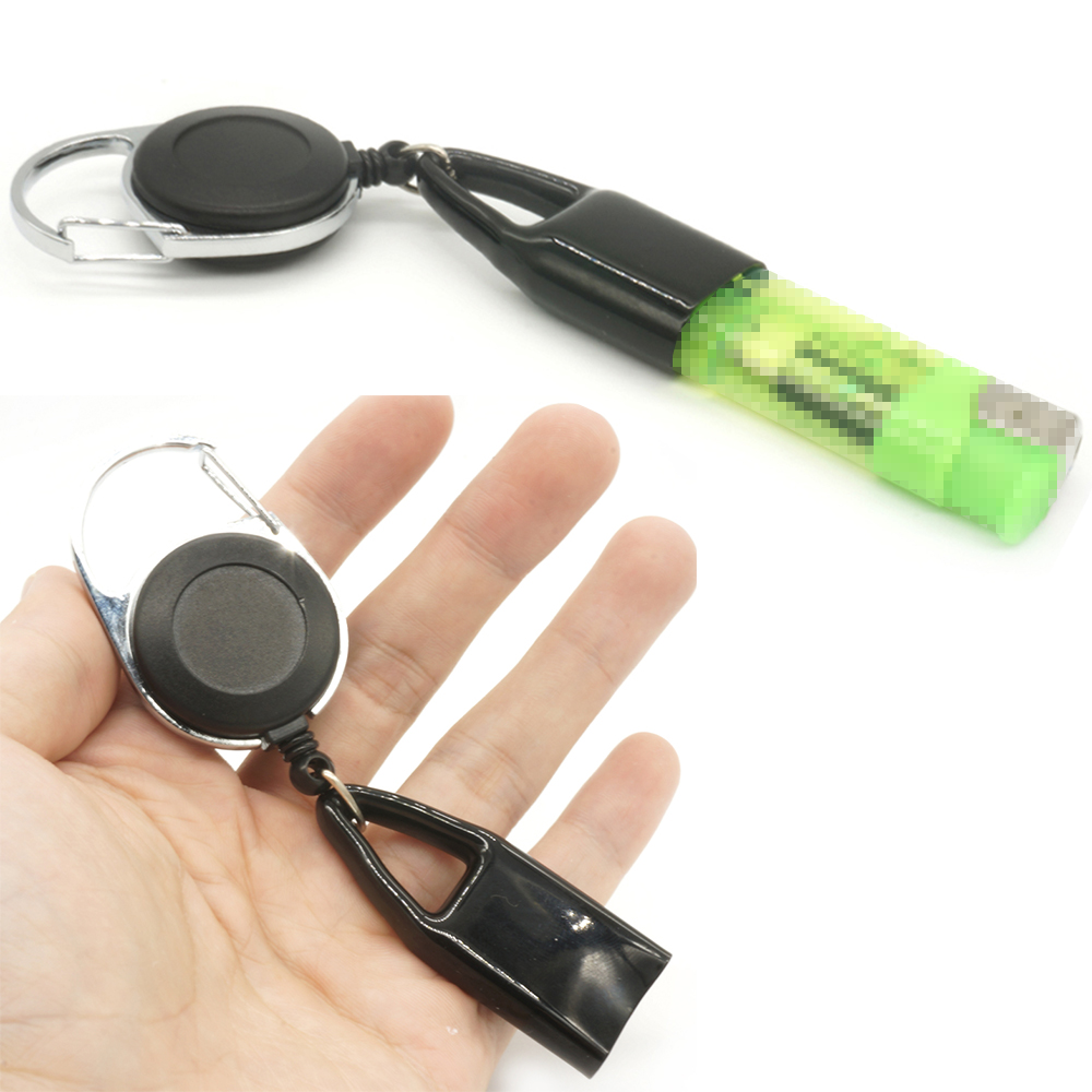 1PCS Lighter Holder Sleeve Clip With Retractable Keychain Windproof Lighter Protective Cover Smoking Accessories