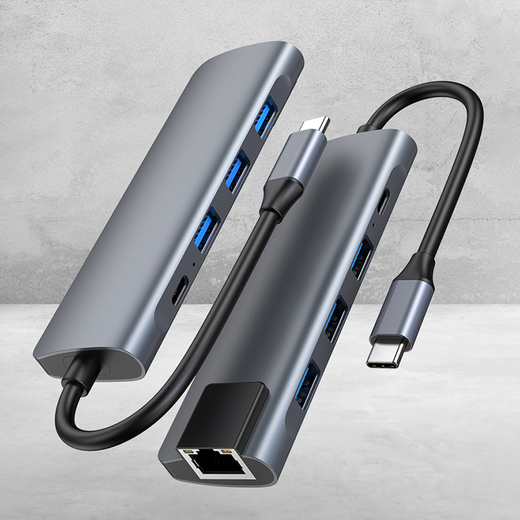 Пользовательский супер скоростной сплиттер Gigabit Ethernet Lan порт 2,0 Multi 3,1 адаптер 3,0 Usb концентратор Rj45