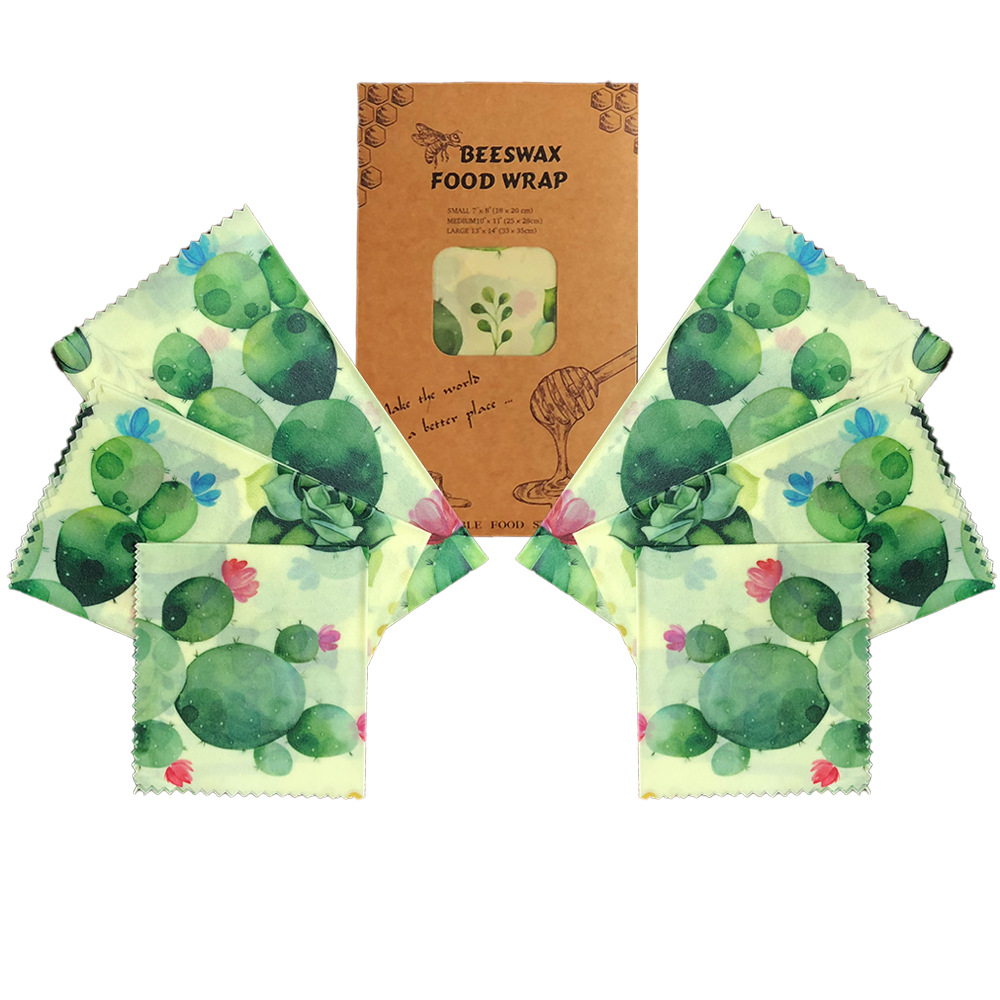 Custom Biodegradable Eco Food Grade Natural Bee Fresh Beeswax Wrap