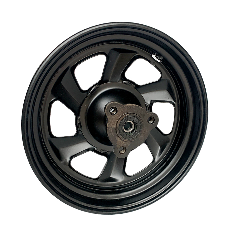 10-inch disc brake steel rim small tortoise iron wheel can be fitted with inner and outer tyres or tubeless tyres