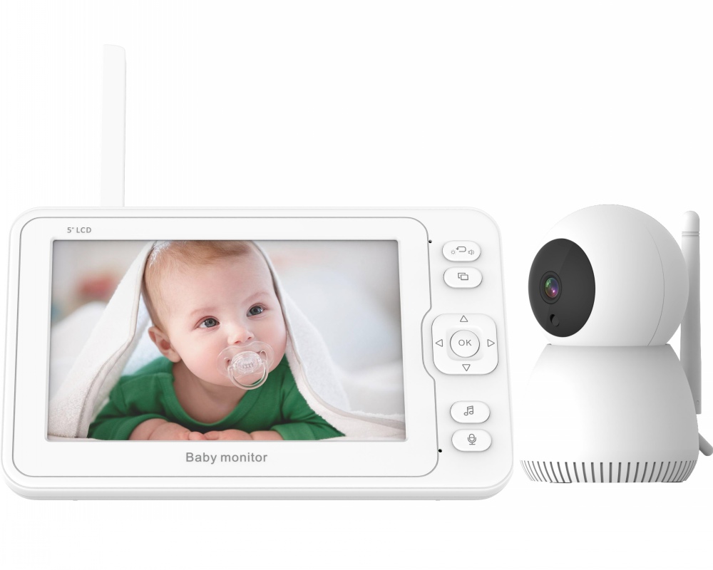 Горячая продажа Беспроводной Детский монитор с камерой и аудио 1080P HD камера безопасности Мини монитор LCD 5 дюймов детский монитор