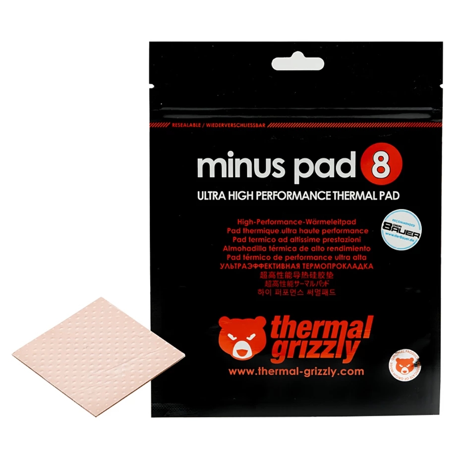 Thermal Grizzly 8,0 W/Mk минус Pad 8 охлаждающая подставка материнская плата охлаждения силиконовая накладка; Многоразмерные х CPU/GPU графика кулер термопрокладка