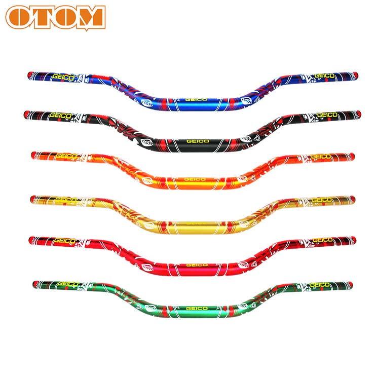 Мотоцикл OTOM с геометрическим рисунком, руль 1 1/8 дюйма