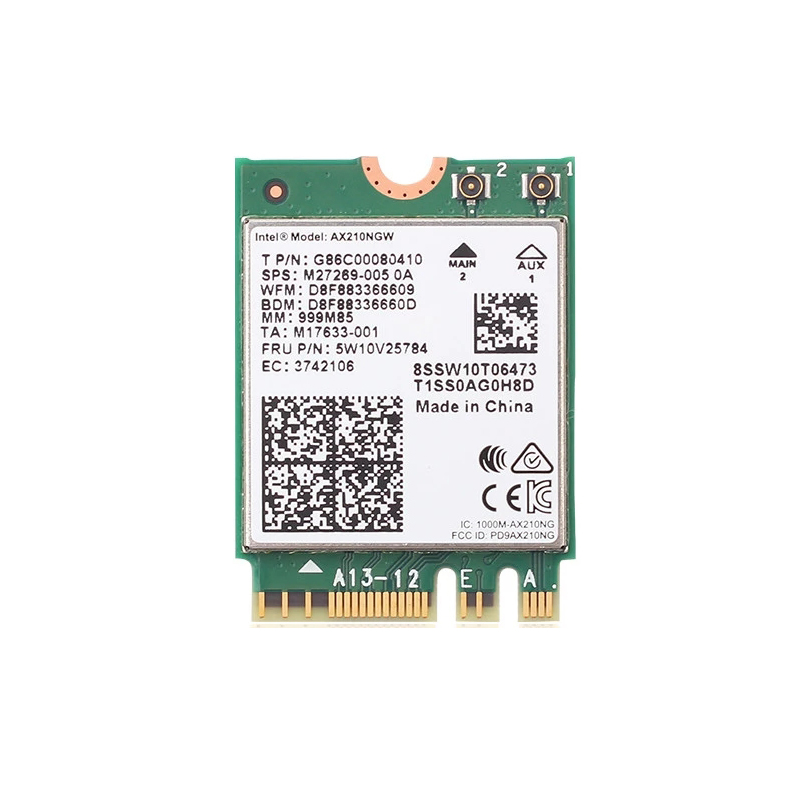 Dual Band Intel AX210 Wireless AX210NGW 2.4Gbps 802.11AX Wireless Wi-Fi 6 AX200 For Intel 8265NGW/9260AC M.2 NGFF Wlan WiFi Card
