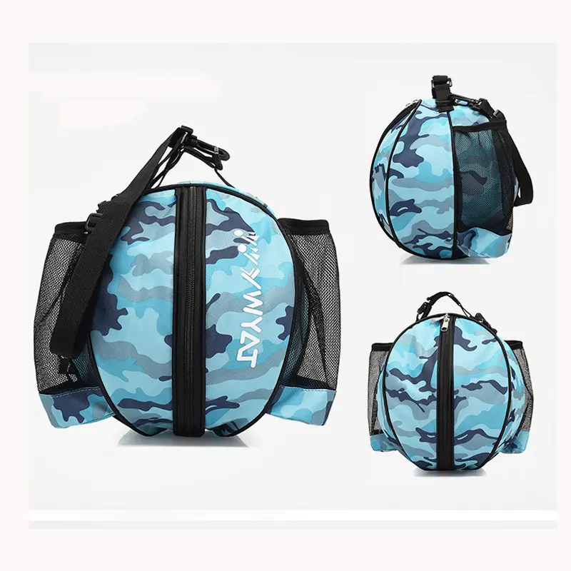 Новый дизайн, Многофункциональная портативная круглая баскетбольная футбольная спортивная сумка из полиэстера Оксфорд