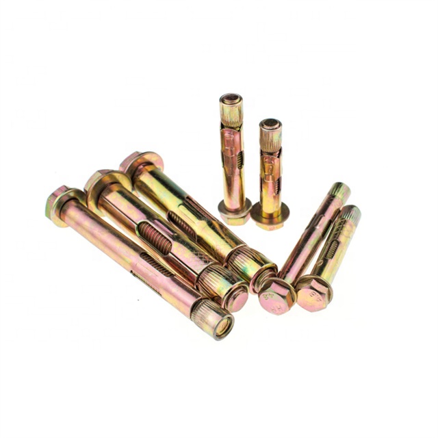 Factory outlet hex bolt type sleeve anchor BS standard grade 4.8 anchor fastener