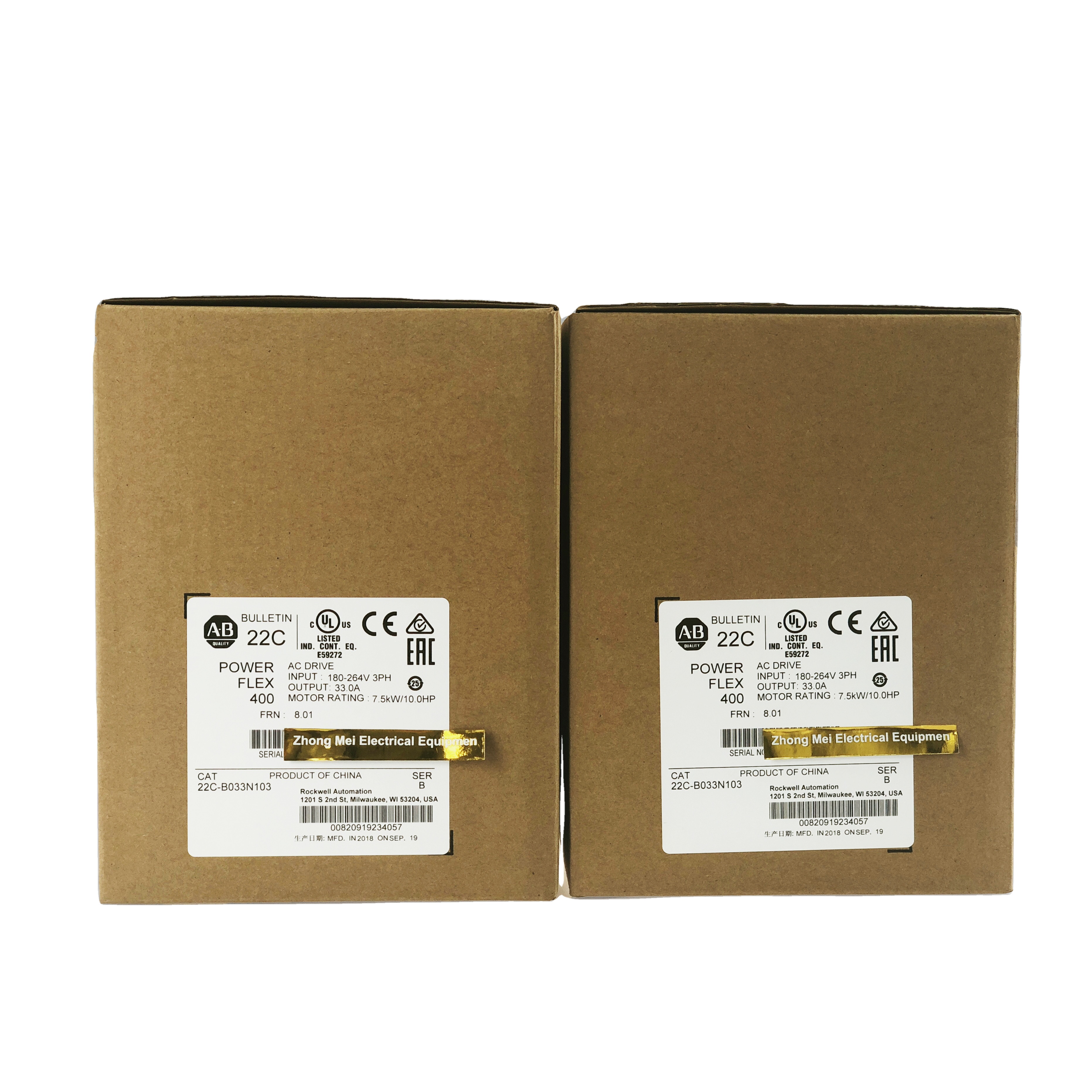 Allen Bradley PowerFlex 400 22C-B033N103 преобразователь частоты AB Allen Bradley 22C-B033N103