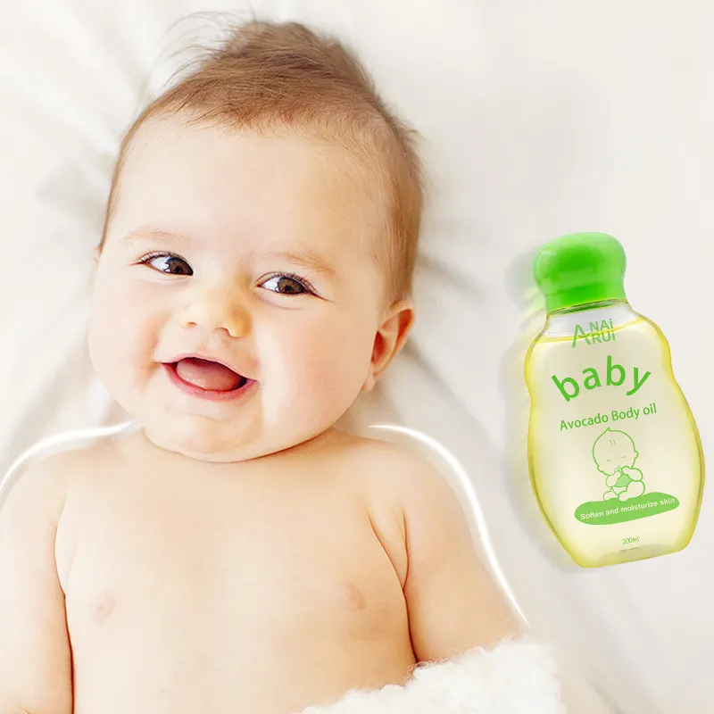 Private Label Baby Oil Original Avocado Body Baby Care Moisturising Skin Protecting Plant Based Baby Massage Oil