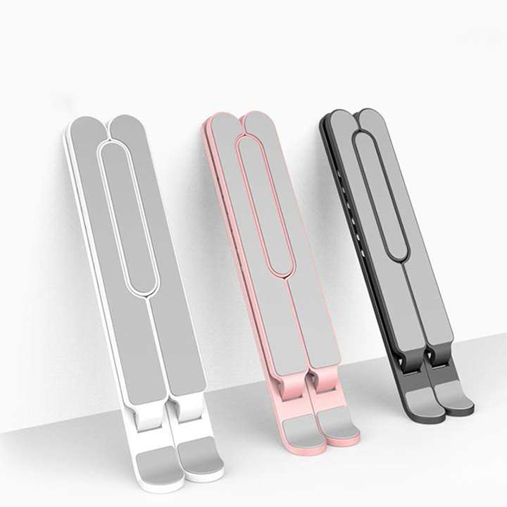 2021 Portable Plastic Foldable Laptop Stand Adjustable Height Folding Laptop Holder Stand