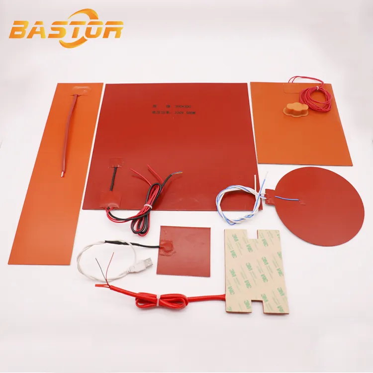 12v dc Industry electric flexible silicone rubber heating element pad