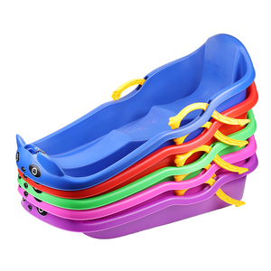 Patented Design Chinese Panda Shaped HDPE High Impact Snow Sled for Kids Winter Outdoor Fun