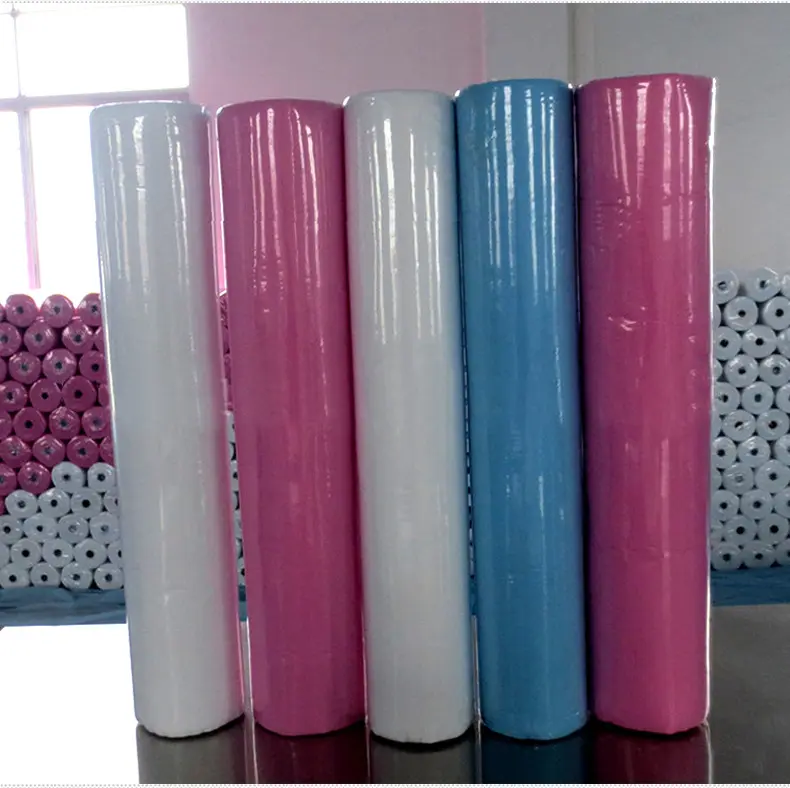WHITE DISPOSABLE BED SHEET cosmetics bed cover disposable sheet  in roll spa