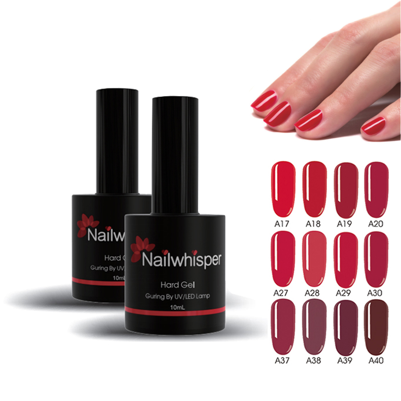 Nailwhisper Global Fashion Wholesale Acryl gel Cheap Color Soak Off Uv Gel Nail Polish DHL Fedex
