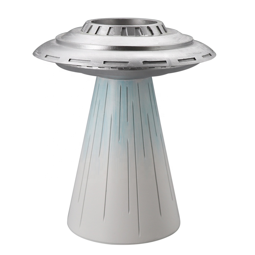 Factory original copyright design resin 2021 flying saucer vase resin vase creative flower receptacle desktop flower implement
