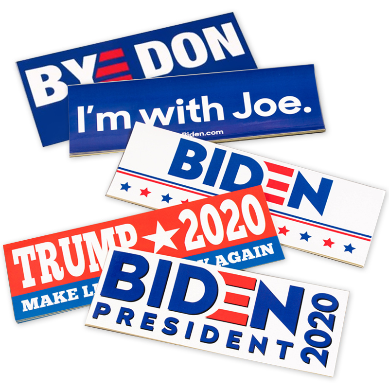 Оптовая продажа, мода 2021 года, Vote Joe Biden, наклейки на бампер машины на президентские выборов