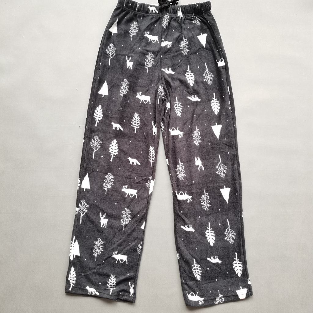 Hot sale christmas theme printed design man thermal pajama pant
