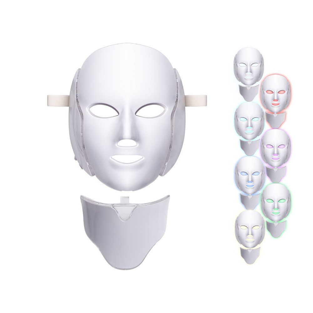 LED Photon Therapy 7 Color Light Treatment Skin Rejuvenation Acne Spot Wrinkle Whitening Facial Beauty Daily Skin Care Mask
